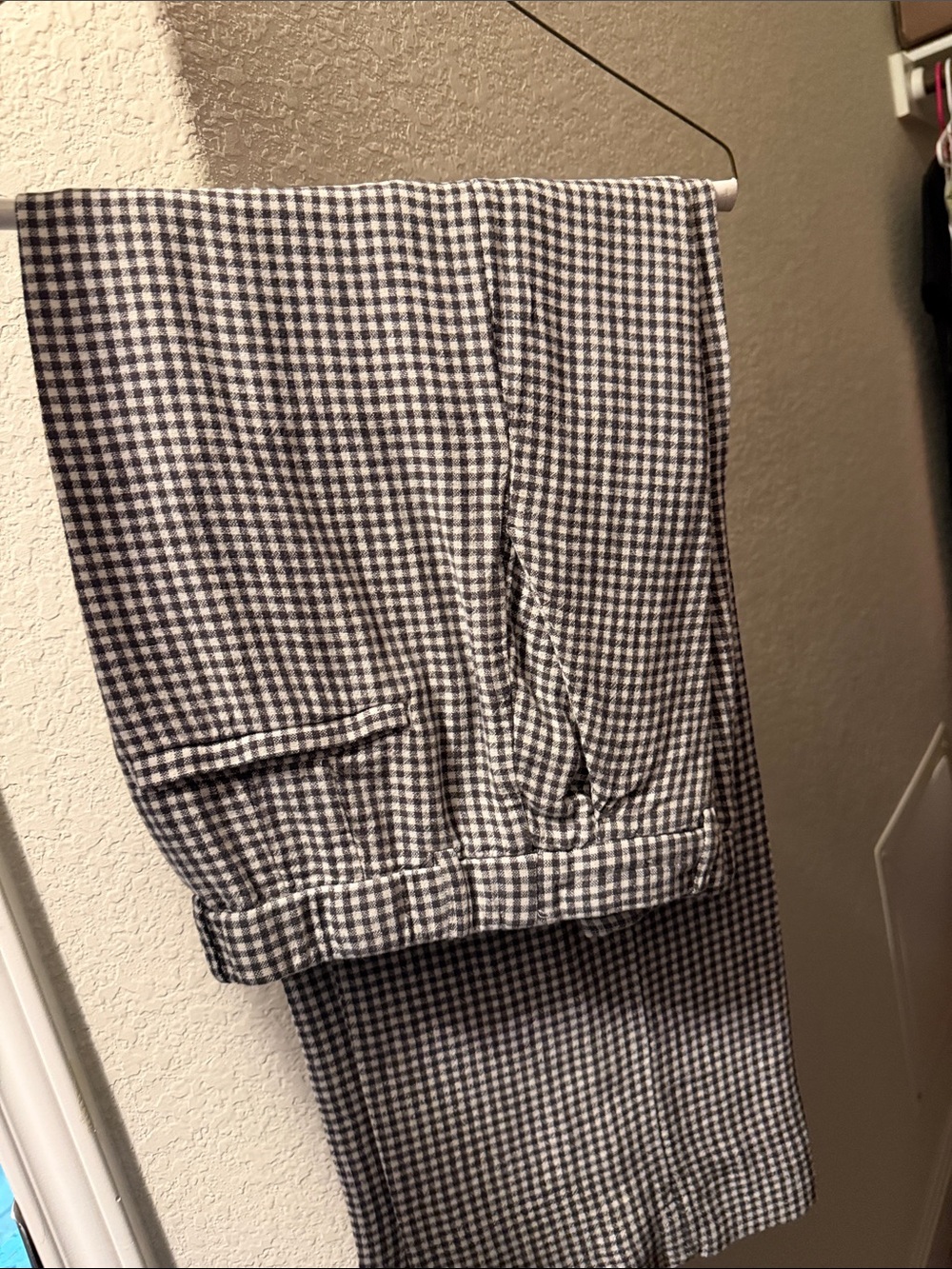 Abercrombie & Fitch Women's
Tailored Linen Wide Leg
Gingham Pants 25 SHORT - Picture 3 of 4